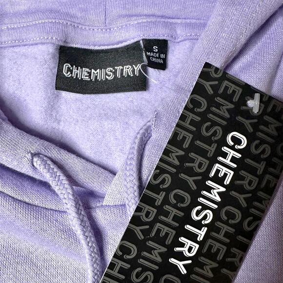 NWT Chemistry Happy Bear Pullover Hoodie Purple Men’s S - Picture 7 of 8